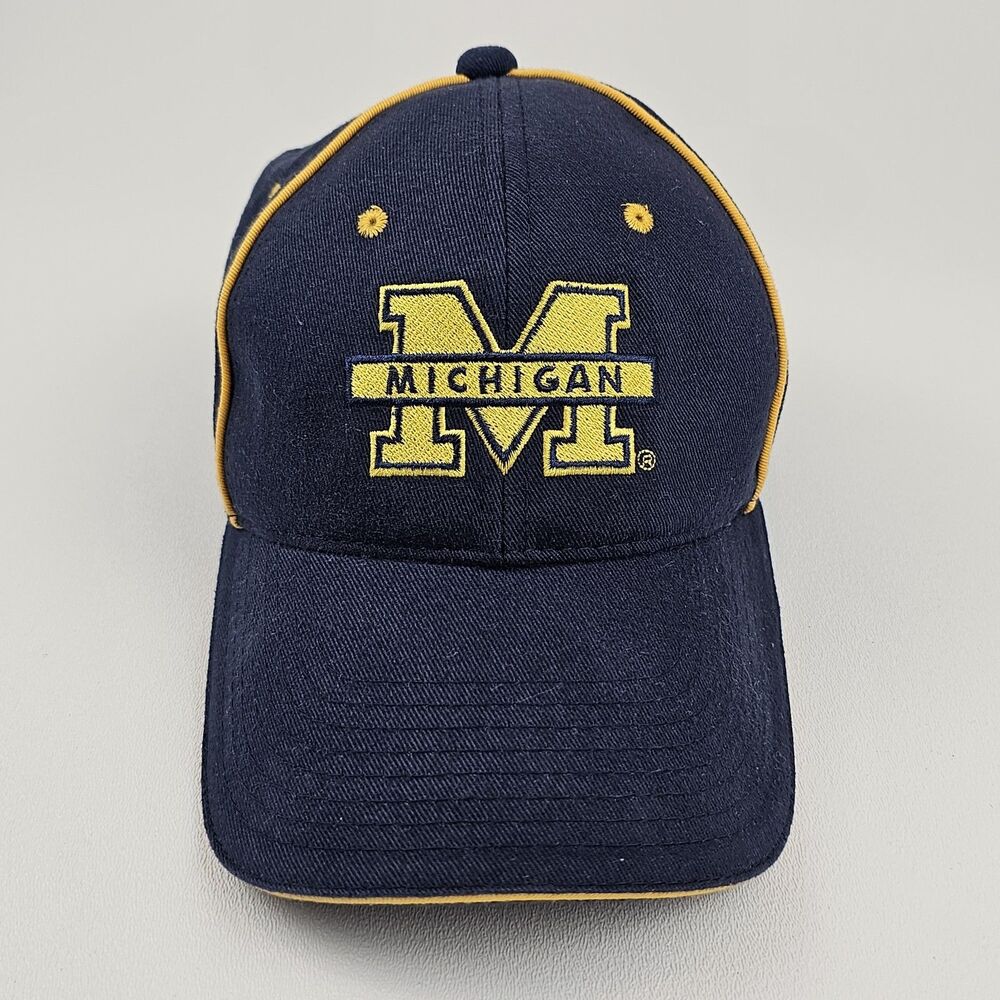 Y2K Michigan Wolverines Hat NCAA Go Blue Embroidered Adjustable Baseball Cap